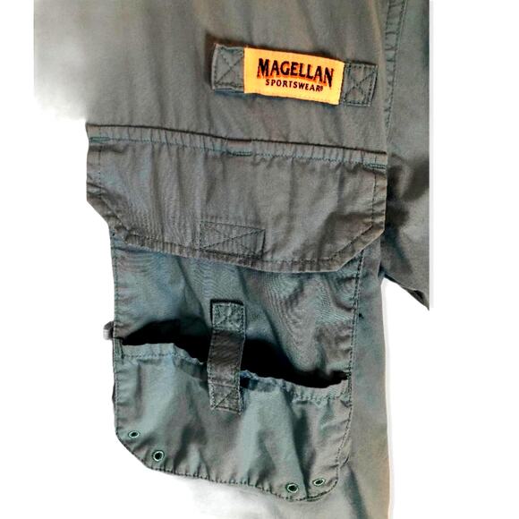 Magellan Blue Vented Sportswear Short Sleeve Shirt size Small - Picture 5 of 6